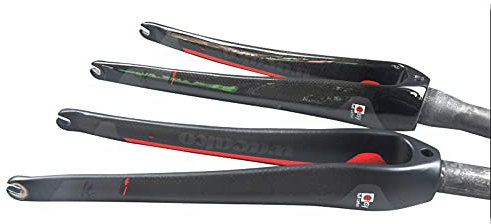 ZGJYSP Fahrrad-Federgabel,3K Kohlefaser-Fahrrad-Starrgabel 700C Fahrrad-Vordergabel 1 1/8 Zoll(28,6 mm) Leicht für Rennräder Radfahren Carbon-Gabel,Matt-Straighttube