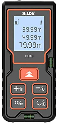 Télémètre laser - Télémètre laser de haute précision, télémètre, règle de mesure de bâtiment Ruban laser(40m)