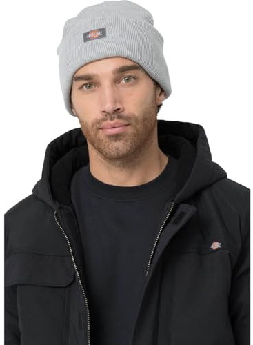 Dickies Berretto con Risvolto in Acrilico, Berretto Uomo, Heather Grey, Taglia Unica