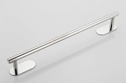 YUET Towel Rail Adhesive 30CM Hand Towel Holder Bar Bathroom Holders No Drill For Bathrooms Kitchen Dish Cloths Hanger 304 Stainless Steel RUSTPROOF Wall Mounted 12'' Chrome