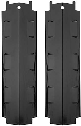 Tissting 2 Pcs Placa de Calor para Parrilla 37,1 x 10,8 cm Escudo Térmico de Gas de Acero Inoxidable Cubiertas para Quemadores de Parrilla Piezas de Repuesto Carpa Calor para Barbacoa Charbroil