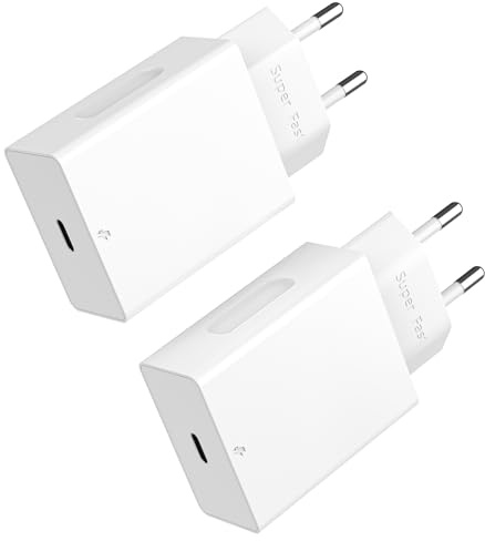 HECHOBO Cargador USB C 20W [2-Pack] Carga Rápida Compatible con iPhone 17, 17ProMax, 17Pro, 16, 16 ProMax, 16 Pro, 15, 15 Pro, 15 ProMax, 14 ProMax, 13, 12, 11, SE, iPad, Galaxy