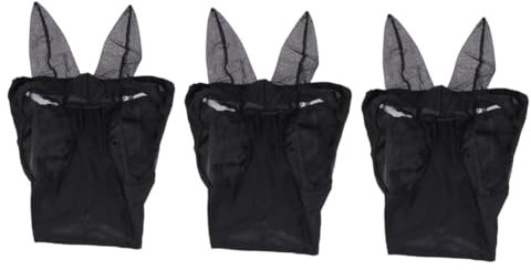 Yardwe 3st Mückenschutzmaske Pferdekopf Netz Pferdemaske Pferdefliegenmaske Pferdekopf Mesh Fliegenschutzmaske Maske Aus Pferdenetz Pferdegesichtsmaske Pferdekopf-mesh-Maske Masken