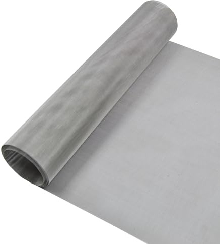 YAGJIA Malla fina de 30 cm x 120 cm (100 malla), malla metálica de acero inoxidable 304, malla de alambre de acero inoxidable para filtro de hojas, paño de filtración
