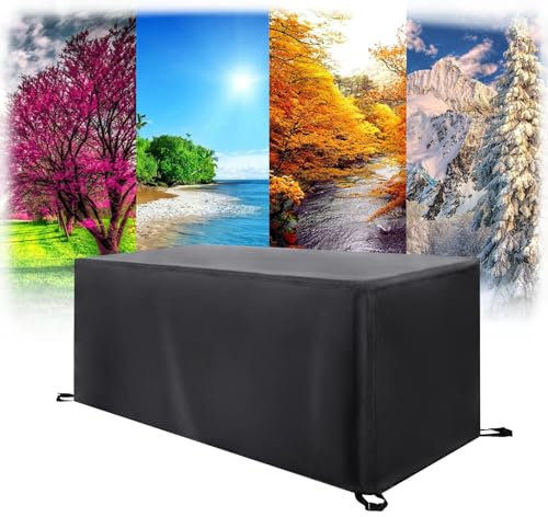 XIANGPEIFBH Abdeckplane Gartenmöbel Schutzhülle 170x90x75cm(LxWxH) Abdeckung für Gartenmöbel Wasserdicht Rechteckig Winddicht Winterfest Abdeckhauben Schutzhülle für Möbelsets Gartentisch Sitzgruppe