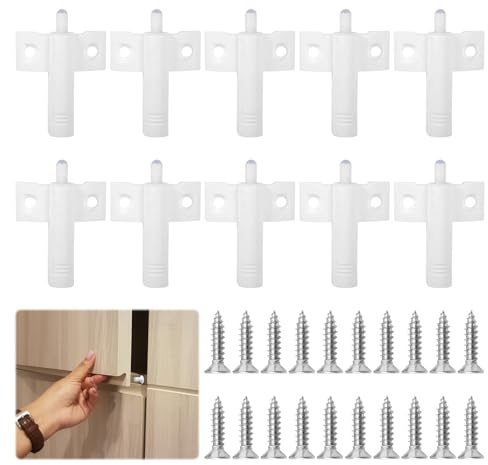 Soft Close Dampers,10 PCS Soft Close Hinges for Kitchen Cupboards,Damper Buffer,Anti Slam Door Damper for Furniture,Kitchen,Cabinets,Wardrobe Doors Furniture,Premium Material for Durability