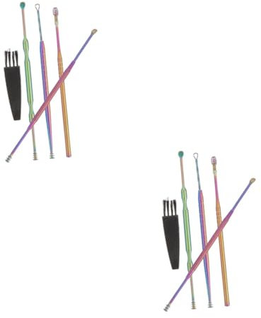 Healeved 2sätze Ear Cleaning Kit Teiliges -ohrenschmalz Entferner Mit Reinigungsbürste Tragbar Für Ohrenpflege Bei Erwachsenen Und Jugendlichen