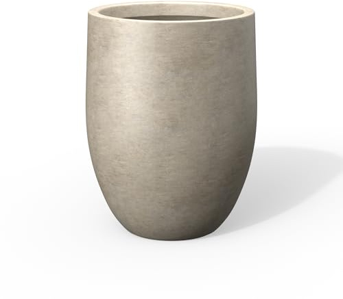 Kante Planter, väderbiten betong, 55 cm H