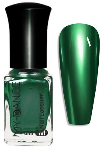 Green Nail Polish - Metallic Nail Polish - Quick Dry Chrome Nail Varnish No Need UV - Glossy Reflective Green Nail Varnish Long Lasting - Metallic Nail Varnish For Women Girls Nail Ar Manicure DIY