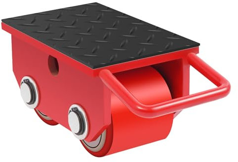 Ruedas para cargas pesadas, ruedas industriales de 2,5 t, 18 x 10 x 11 cm, ruedas de transporte con revestimiento de poliuretano, chasis de acero fundido, ruedas blindadas para obras de construcción