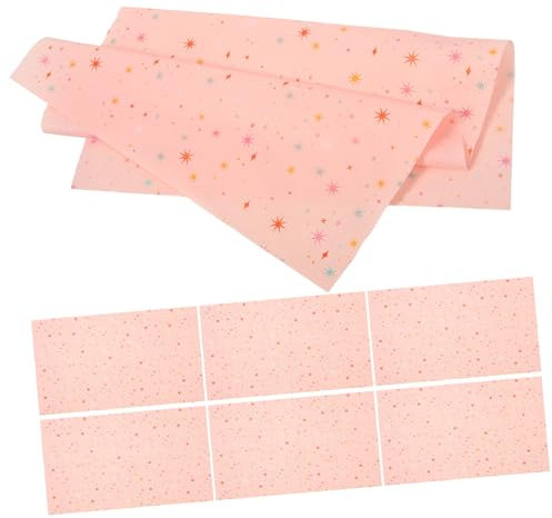 Gogogmee 30 Blatt Farbige Sternen Geschenkverpackung Papier Vielseitiges Geschenkpapier für Blumensträuße Geburtstagsfeiern Hochzeiten und Bastelarbeiten