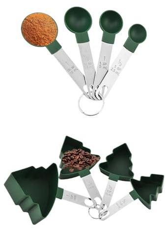 Ahuuen Juego De Tazas Y Cucharas Medidoras Para Repostería - Cuchara Medidora Precisión para Ingredientes | Set De Herramientas Para Medir Ingredientes Secos Cocina Repostería Bar