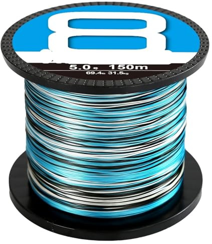 8X Angelschnur 300M 500M 1000M 8 Stränge Geflochtene Multifilament PE Linie for Karpfen Angeln draht(8X-Blue,300M-6.0-85LB)