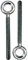 DOJA INDUSTRIAL | Boulon à Anneau | Vis à Anneau M10 en Acier Zingué | M10 x 73 | Pack 5 | Filetage Complet pour Fixation et Suspension | Convient aux Maisons, Bureaux, Hôtels et Autres Lieux