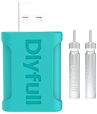 Fulenyi Pesca Batteria Ricaricabile CR425 Caricabatterie USB per Galleggianti Elettronici Batterie Pesca Notte Tackles