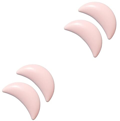 DOITOOL 4pcs Elegant Ceramic Drawer Handles Moon Design Knobs for Kitchen Cabinet Pull Handles for Doors Stylish Cupboard Hardware for Home