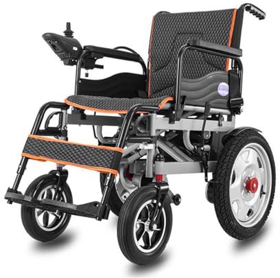 BPILOT Silla de Ruedas Eléctrica Plegable Ligera Silla de Ruedas Eléctrica para Exteriores Silla Eléctrica Seniors Cómoda Silla de Ruedas Lite,Black