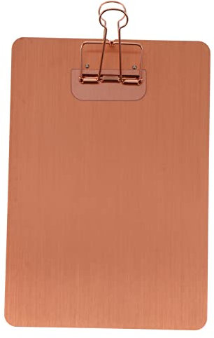 Sewroro Papier Klemmbrett Metallclip Papierhalter Schreibschiene Für Papier Halter Aus Edelstahl Für Zuhause Büro Schule