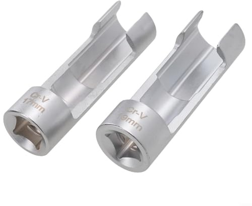 Essential Tool 2PCS Socket Wrenches for Diesel Injectors and Oxygen Sensors, Size Compatibility 17mm & 19mm