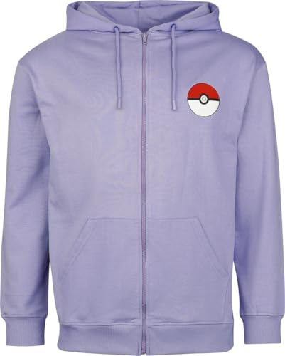 Pokémon Gengar Uomo Felpa Jogging Lilla XXL 60% Cotone, 40% Poliestere Regular