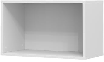 Vicco Wandregal Tomy, Weiß, 60 x 36 cm | zur Wandmontage als Ablage für Bücher und Dekoration
