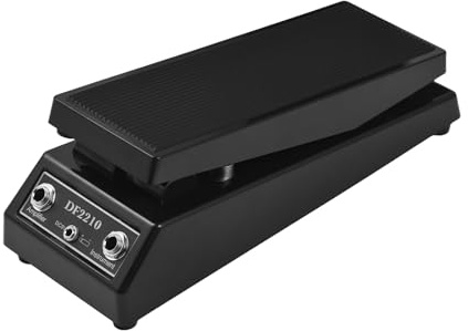 Gitarrpedal klassisk Wah ljudgitarr effekt pedal WAH-WAH stereo ljudpedal 6,35 mm ingång/utgång DC 9 V strömförsörjning