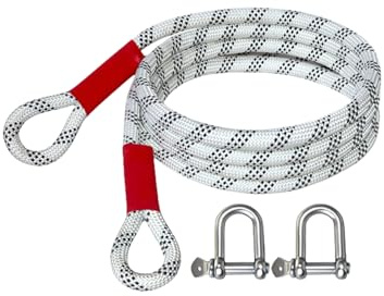 Cinghia di traino di grado industriale Corda di recupero Cavo di traino rinforzato Veicolo Heavy Duty Per Emergenze Assistenza stradale Cinghia di traino resistente per camion