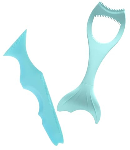 SMASOLO 2 pièces Set de Pochoirs Silicone pour Maquillage des Yeux Outil Aide pour Eyeliner et Mascara Protection Paupière Réutilisable Accessoire Maquillage pour Débutantes et