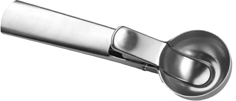 ERYUE Cuchara para Helado con Gatillo, Cuchara para Helado de Acero Inoxidable 304 Masa de Galletas, Yogur Congelado