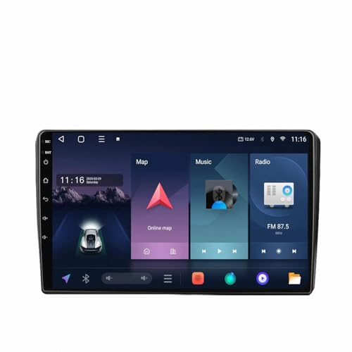 Lastbilsnavigering för Audi A3 8P 2003-2013 Carplay-Skärm för Apple Carplay, Android Auto Trådlös, Spegellänk, Livenavigering, Röstassistent Bilspelare, 4 Kärna 2G＋32G
