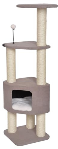 Ebi, Kratzbaum Kobe, 37 x 37 x 128 cm, Braun, Katze, Braun
