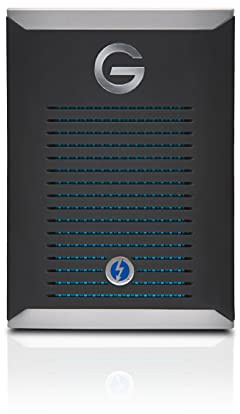 SanDisk Professional 1TB, G-DRIVE PRO SSD, SSD NVMe esterno portatile ultra-resistente, fino a 2800 MB/s, Thunderbolt 3 (40 Gbps)