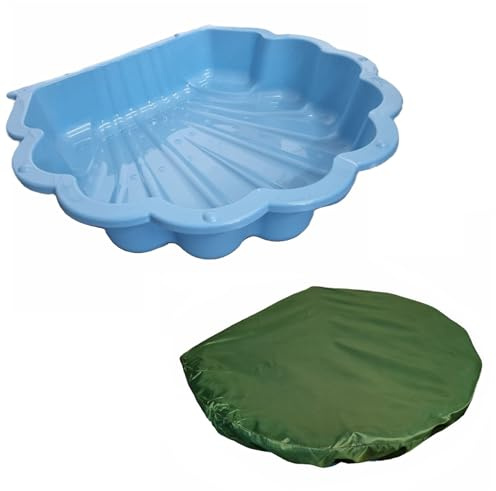 Wassermuschel Sandmuschel mit Abdeckung Auswahl (blau incl. Abdeckplane)