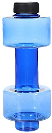 Pack of 2 Water Bottle 0.5 L Dumbbell Drinking Bottle Environmentally Friendly Dumbbell Shape Drinking Bottle Dumbbell Kettle Dumbbells Water Bottle Sports Bottle Dumbbell Drinking Bottles for Sports