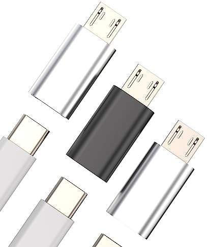 Micro USB Male to USB C Female Adapter(3pack)Type C Charger Cable Converter for Ipad Thunderbolt Cord Charging Compatible for Samsung Galaxy S6 S7 A8 Edge Nexus Note 5 6 LG Android Data Sync Connector