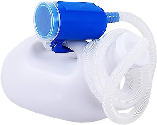 EPASHA Urinalflasche for Männer, Campingtoilette, Urinflasche, Urinalflasche for Männer, 2000 ml, Sammler mit 1,6 m Schlauch