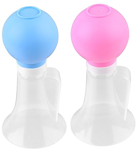 ibasenice Handmilchpumpe Muttermilchpumpe Manuell Ergonomisch Frei Leicht Tragbar Mit Abnehmbarem Sauger Für Stillzeit