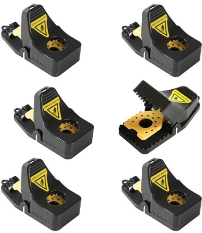 RnCop Reusable Mouse Trap, 6 Pack Heavy Duty High Sensitive Mice Catchers, Safe and Effective Mice Traps for Indoors and Outdoors, Quick and Easy clean Rodent Catcher