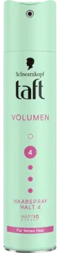 Mit Pufai Grocery, Taft Haarspray Volumen feines Haar Halt 4 Spray Haarspray 250 Mililiter