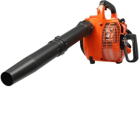 Garbenat Soffiatore a benzina a 2 tempi, soffiatore per foglie, 25,4 cc, palmare, con 2 tubi sottovuoto e tubi di soffiaggio, EBV260, portatile, con velocità di rotazione di 7000, per giardino, patio