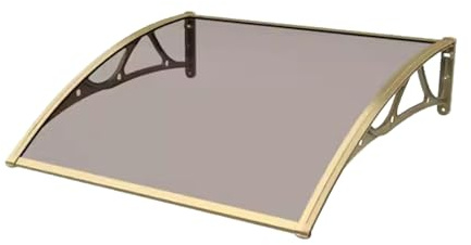 Pensilina da Esterno, Staffa in Alluminio, Tende da Sole for Patio con Lavello Guida, Tettoia per Esterno, Copertura Tettoia per Esterno, Tende da Sole per Esterno(100*100cm/39.4*39.4in)