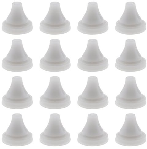 ECSiNG 50 Stück Ersatzteile für Duschdüsen Ersatzteile für Duschköpfe Silikondüsen Passend für Duschlochdurchmesser 4 mm (Grau)