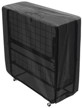 Cachpib Folding Bed Storage Cover, Waterproof & Dustproof Rollaway Bed Cover with Zipper & Buckle, Thickened Storage Cover for Folding Cot, 130 x 30.5 x 99cm