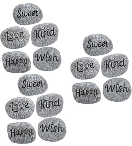 HANABASS 15stücke Teiliges Set Dekorative Steine Resin Für Aquarien Und Pflanzgefäße Natursteine Für Garten Bonsai Und Kreative