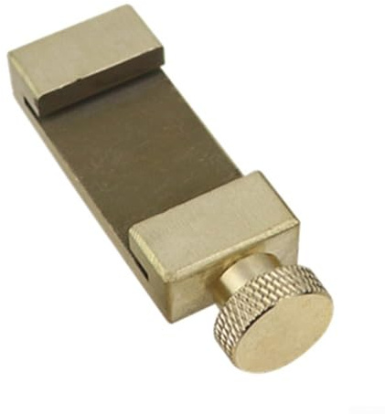 Brass Positioning Block, T Slot Ruler Scriber Brass Limit Positioning/Ruler Adjustment/Marking Fixation Scriber Locator