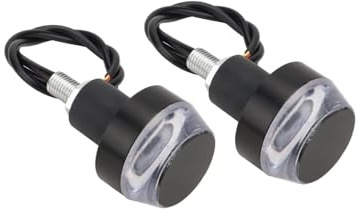 Per mini moto 2 Pezzi Lampada Manubrio Moto Indicatore Di Direzione Luci Di Guida Segnale Freno Lampeggiante Faro Lampada Di Arresto Lampada Di Parcheggio frecce monopattino elettrico(2pcs red white)