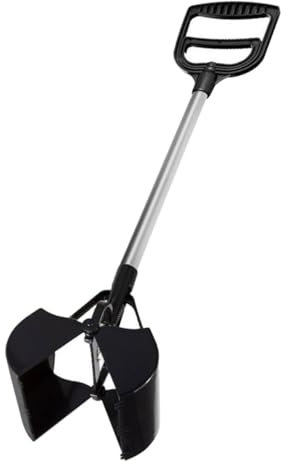 VILLFUL Long Handle Aluminum Dog Poop Scooper Pet Waste Picker Litter Scoop for Dogs