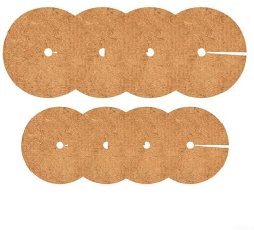 Gardening Essential - Alfombrillas redondas de palma de coco para prevención de césped y retención de humedad del suelo