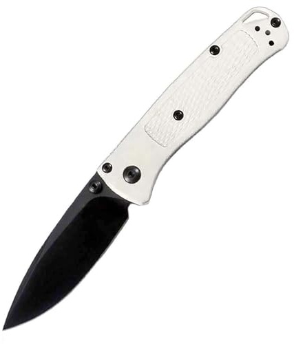 Joa Klappmesser, Weiß Taschenmesser, Klein Messer Tanto, G10 Griff, Outdoor EDC Messer Neck Knife, Survival Multi Jagdmesser, Einhandmesser