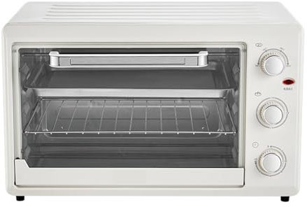 WUDLi Mini Forno Elettrico, Grande capacità Domestica 48 Litri, Controllo della Temperatura e Timer Regolabili ad Alta Potenza da 2400 W, Cottura Multifunzione, Grigliate e Riscaldamento